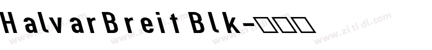 HalvarBreit Blk字体转换